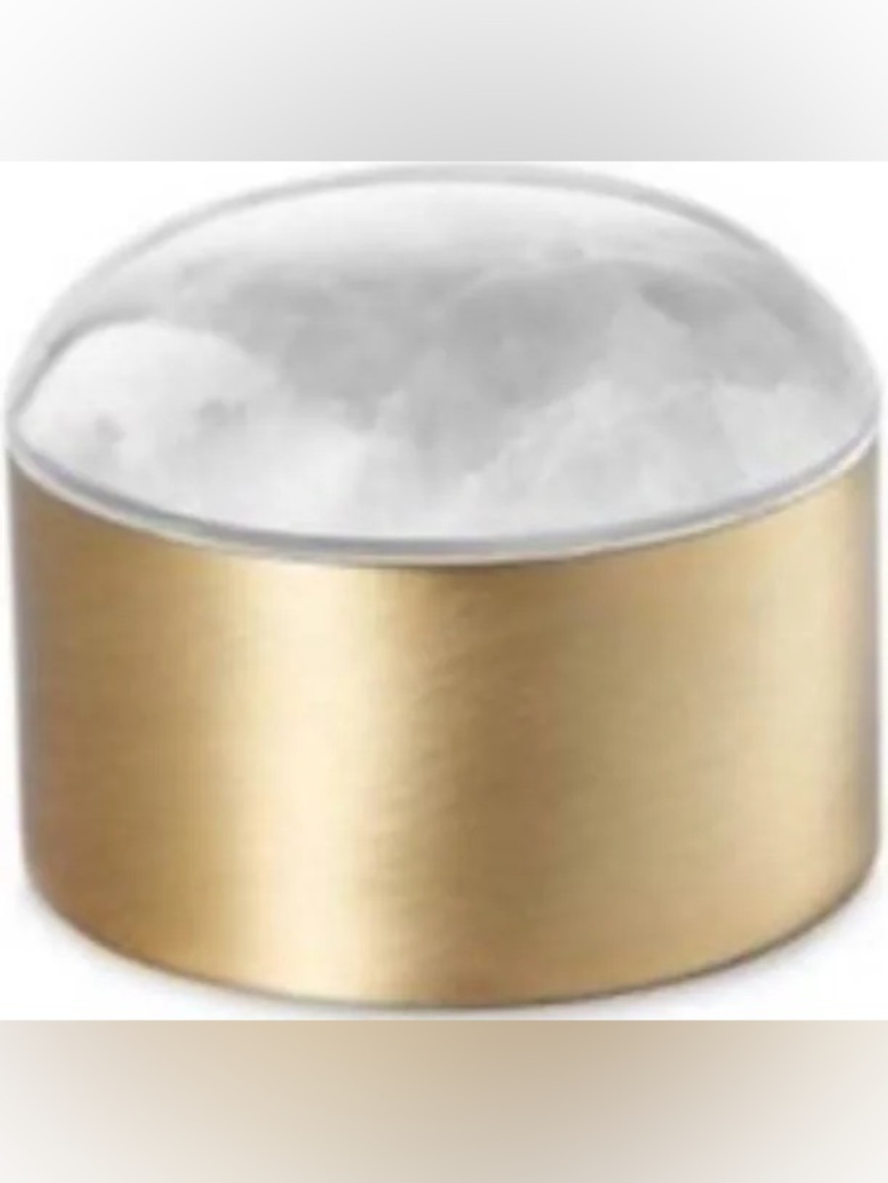 Kendra Scott Brass White Onyx Mini Decorative Dome Box